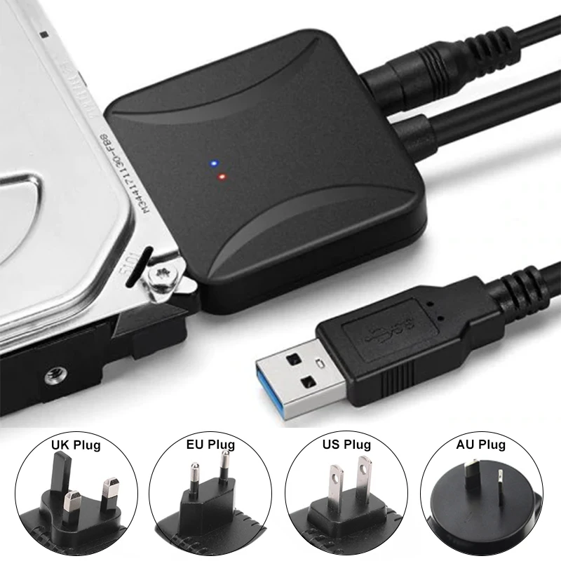 USB 3.0 zu Sata 3 Adapter Konverter Kabel USB 3,0 Festplatte Konverter Kabel für Samsung Seagate WD 2,5 3,5 HDD SSD Adapter