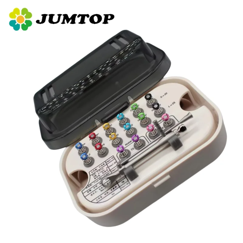 JUMTOP Dental Implantat Drehmomentschlüssel Ratsche 10-70NCM Schraubendreher Reparaturwerkzeuge Treiber & Schraubenschlüssel Kit