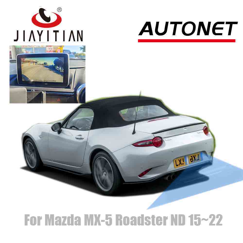 Kamera typu rybie oko JIAYITIAN do Mazdy MX5 RF Roadster ND mx-5 2015~2023, kamera cofania do parkowania, kompatybilna z Mazda Connect