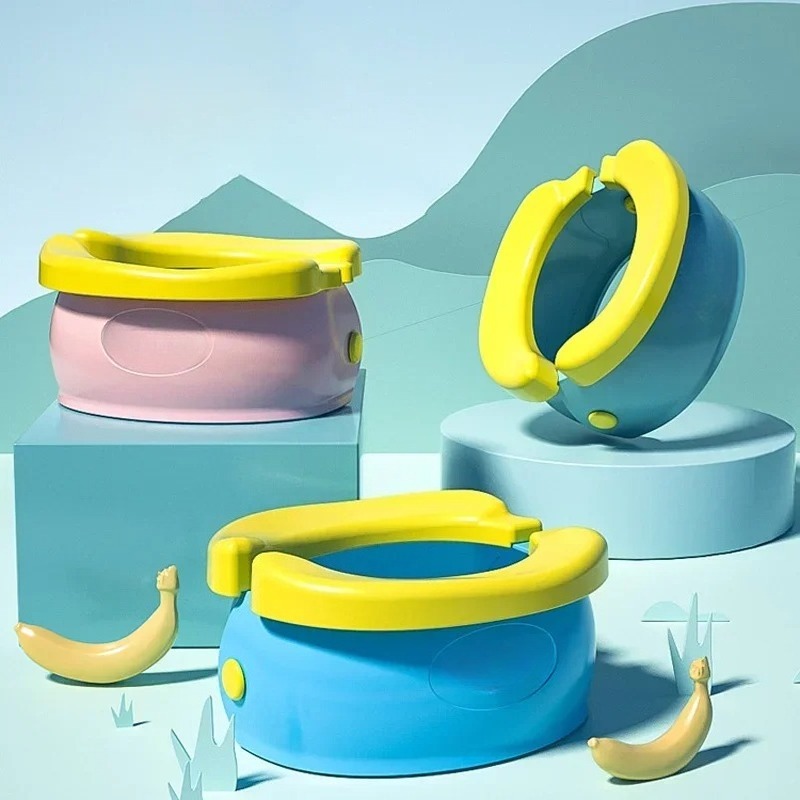 Assento Sanitário Portátil Dobrável para Treinamento, Assento Sanitário de Viagem para Bebês, Bacio Multifuncional e Urinol, Bacio Sanitário Leve