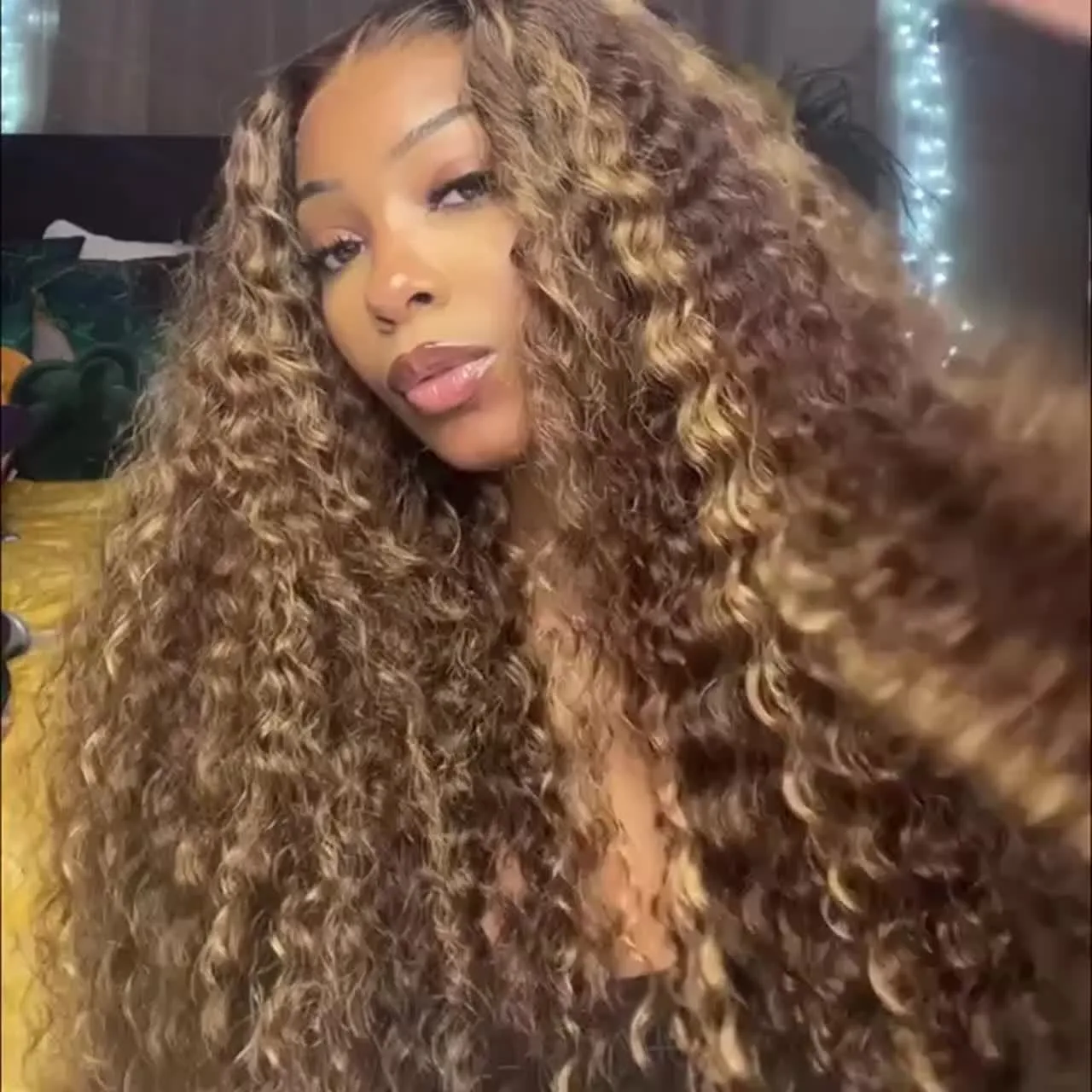 Human Hair Wigs 250 Density  4/27 Deep Wave Honey Blonde HD Lace Frontal Wig Human Hair Wigs For Women 250% Density 427 99J Burgundy 13x4 Human Hair Wig DEEP Wave Lace Frontal Wig Glueless Lace Front Human Hair Wigs For Woman