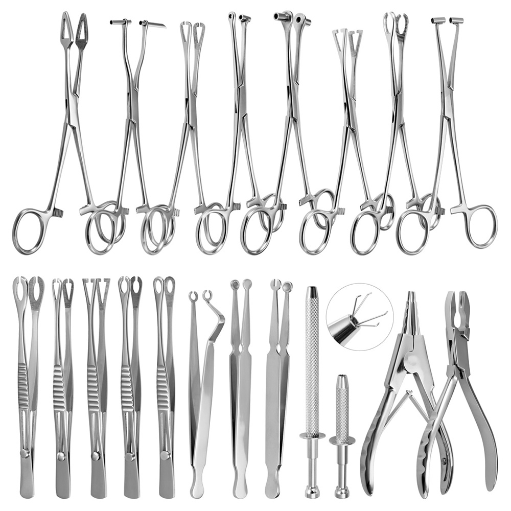 Pince en acier chirurgical, outil de perçage du corps, pince à aiguille, pince à serrage, ouverture et fermeture, anneau CBR, oreille, ventre, nez, outils de perçage
