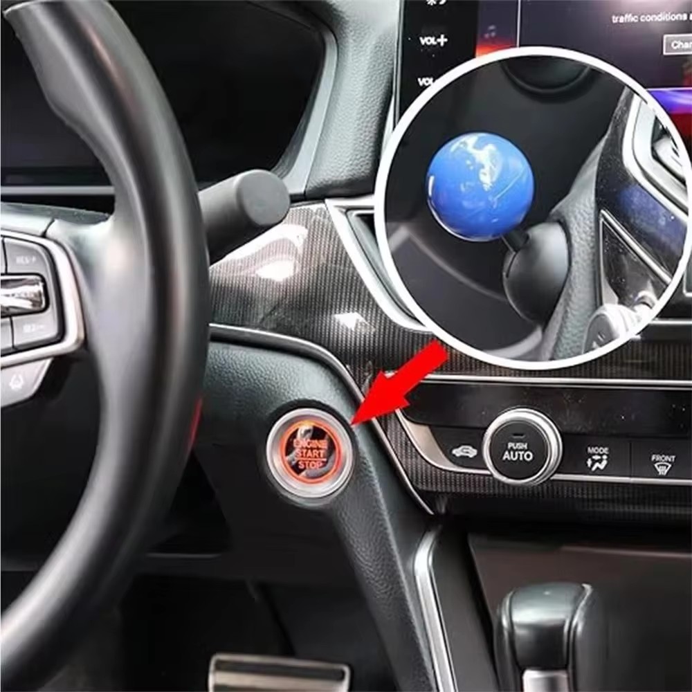 2024 Startknop Push Start Auto Ontstekingsknop Cover Automotive One-Touch Button Rocker Automotor Push Start Stop hendel