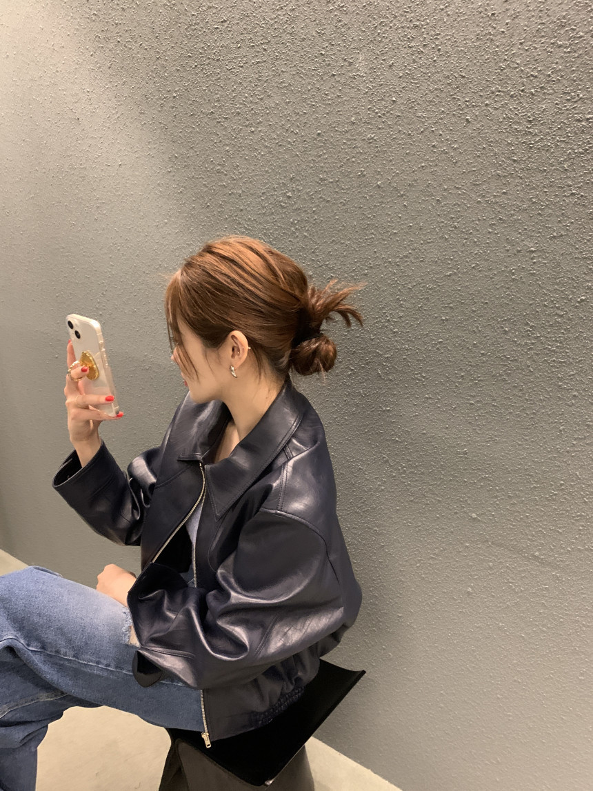 Chaqueta holgada informal de manga larga con solapa para mujer, color sólido, Otoño e Invierno