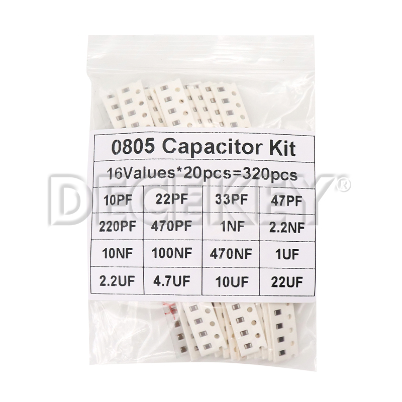 Juego de condensadores electrónicos de 36 valores, 1pF-10uF, 1206 SMD, kit surtido de condensadores cerámicos 22PF 47PF 22NF 100NF 2,2 UF 4,7 UF 0603 0805