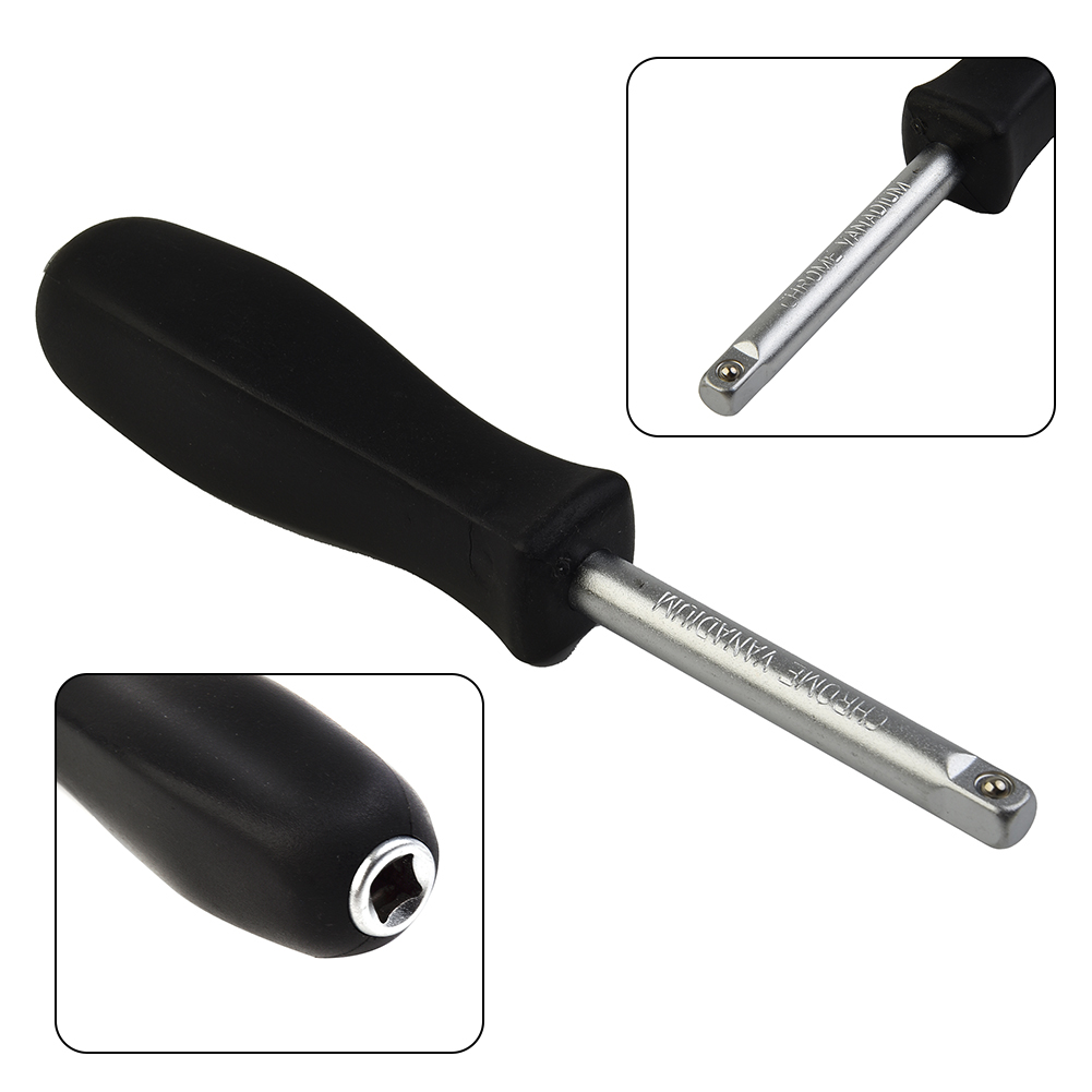 150mm chave inglesa 1/4 Polegada fêmea quadrado unidade alça chave de soquete para pequenas chaves de catraca voadora slide haste conectores ad