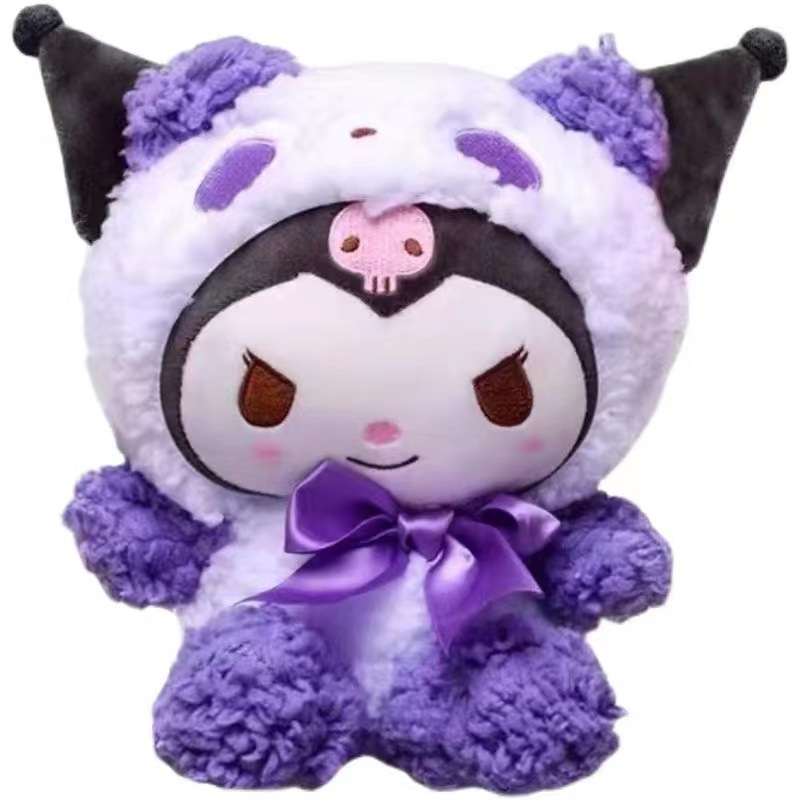 Sanrio ตุ๊กตาสัตว์นุ่มนิ่มขนาด25ซม., หมอนตุ๊กตาสัตว์น่ารัก