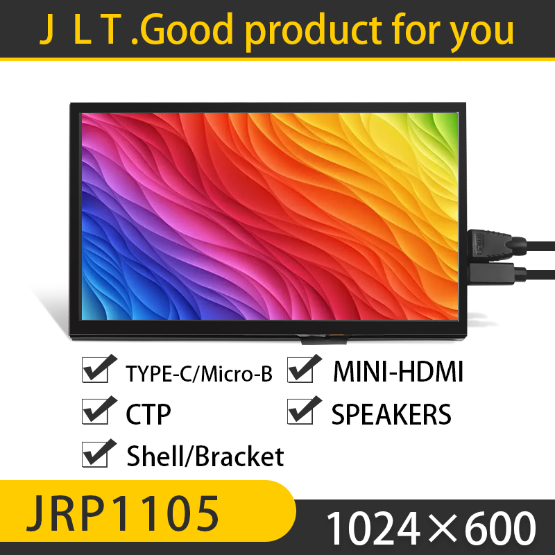 10,1 Zoll 10 Zoll LCD-Modul 1024*600 IPS-Display Raspberry Pi Bildschirm mit Touchscreen Unterstützung für Pi3 Pi4 3B Orange Pi Banana Pi