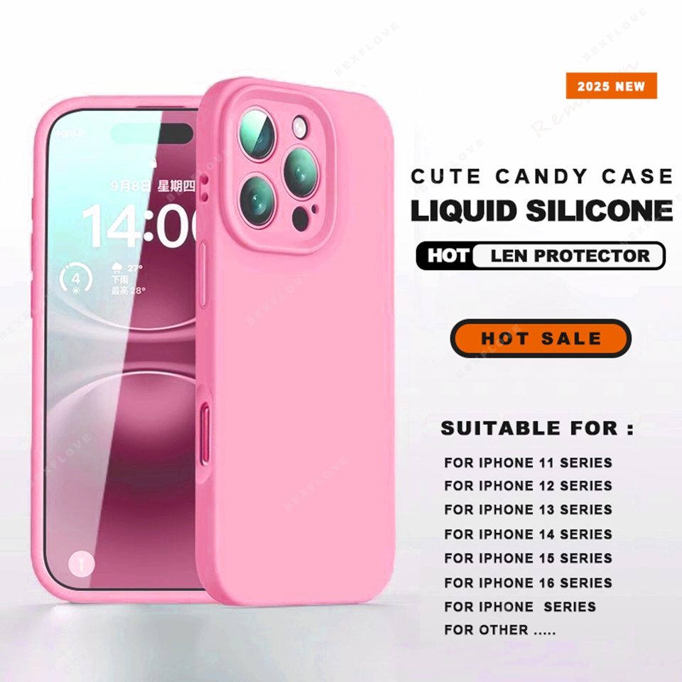 Capa de silicone doce para iphone 15 14 16 plus 11 12 13 16 pro max 16pro 14pro, capa protetora fina de borracha macia para câmera à prova de choque