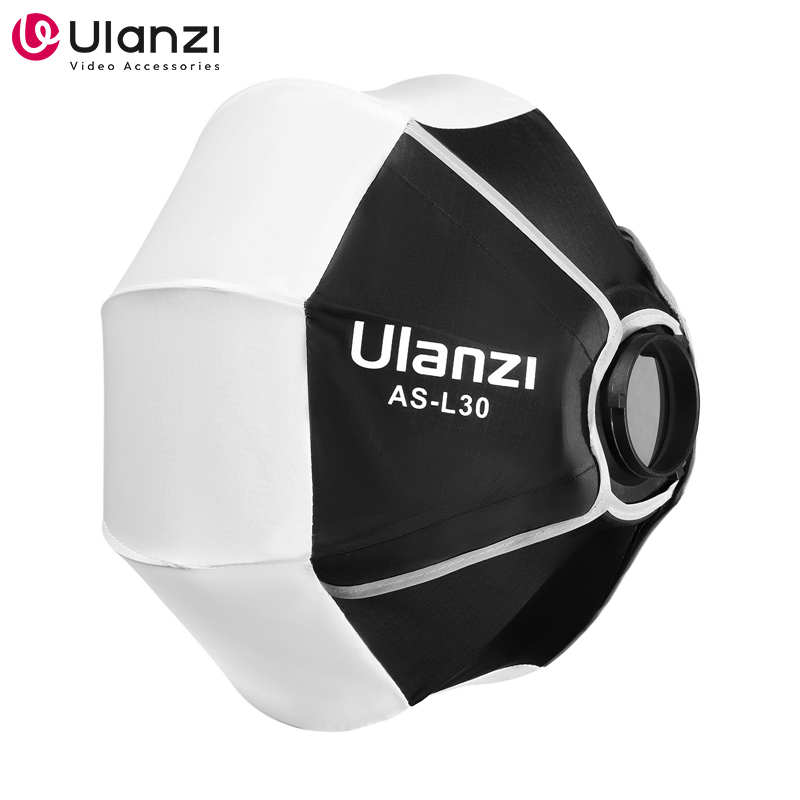 Ulanzi AS-L30 30cm Latarnia Softbox z mocowaniem Mini Bowens Dyfuzor kulowy z szybkozłączką Modyfikator światła dla Ulanzi LT028 LT005 COB