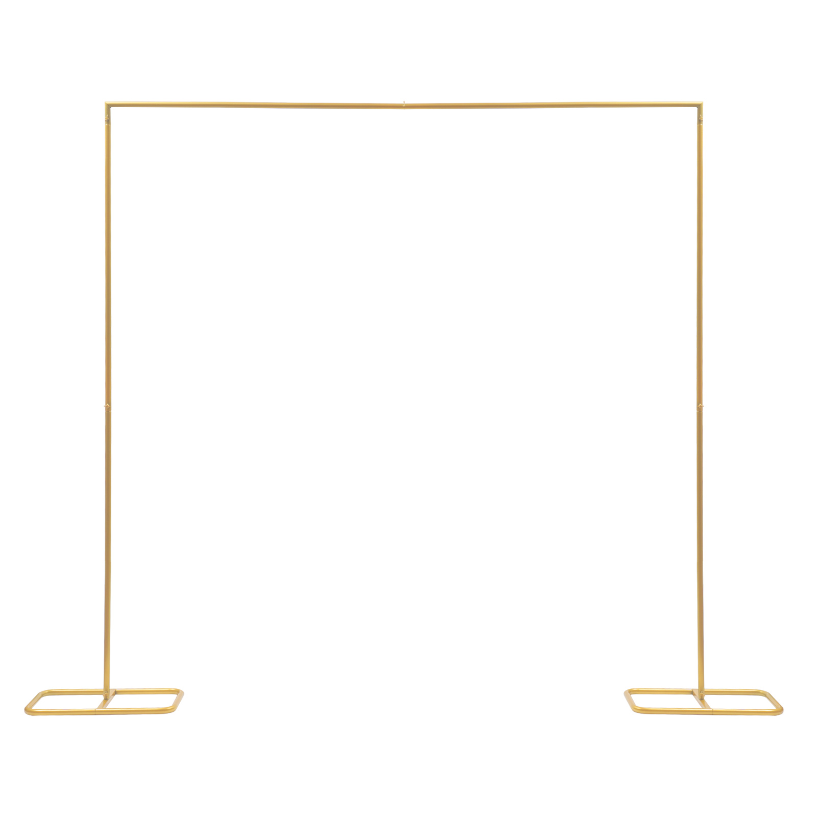2,1x2 m / 79x83 cali Złoty łuk ślubny Kwadratowy stojak na tło Ślubny łuk balonowy Stojak Metalowa rama na ceremonię Tło Deco