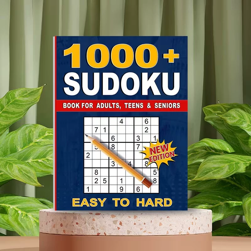 English Sudoku Game Book That Makes Children Smarter As They Play, with Nine Grid Filling for Logical Thinking Training