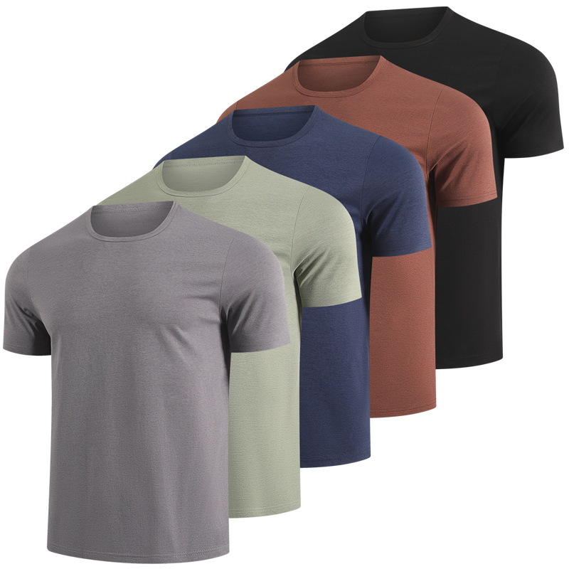 Camiseta masculina de verão, 5 cores, manga curta, casual, versátil, gola redonda, para adolescentes, confortável para o dia a dia, elegante.