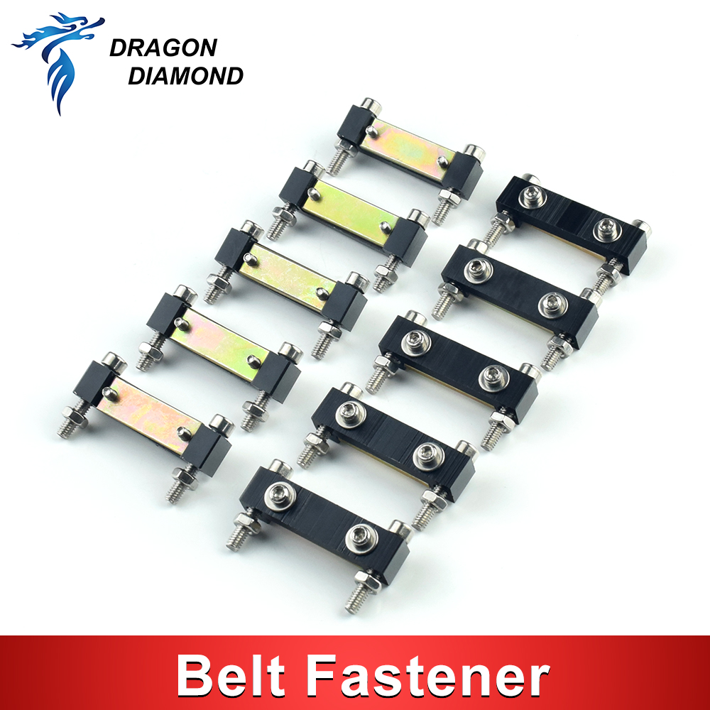 5pcs E-series Belt Fastener For Width HTD-3M-15mm Open-Ended Timing Belt Transmission For X/Y Axis Hardware Tools Machine Parts