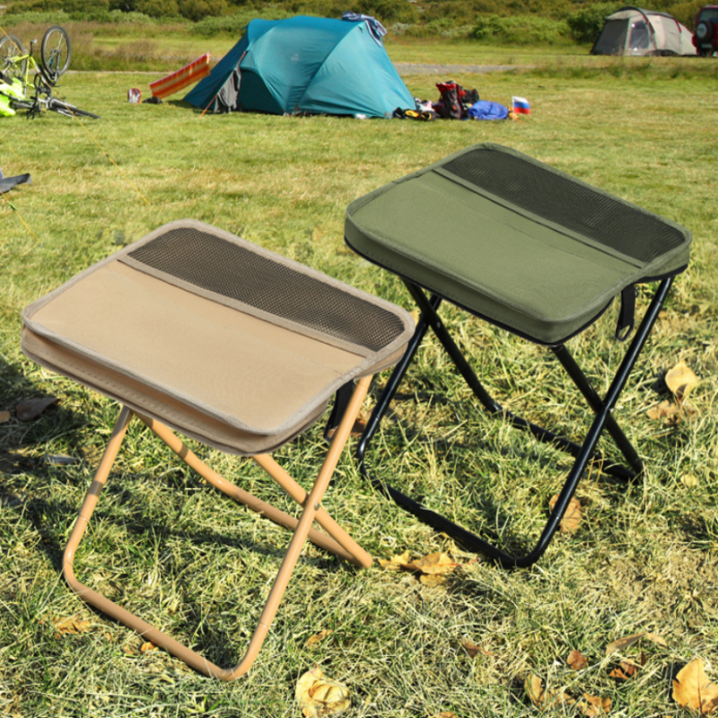 Leichter Klapphocker mit Schultertaschen-Design Zusammenklappbarer Stuhl für Outdoor-Camping & Angeln