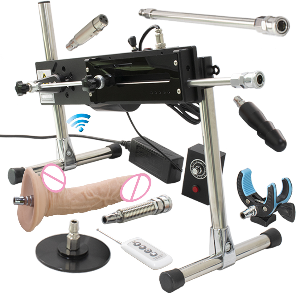 FREDORCH Automatyczna Maszyna Seksualna z Długim Skokiem 15 cm, Moc Turbo 120W z Dildo dla Dorosłych, Maszyna do Masturbacji, Maszyna Erotyczna