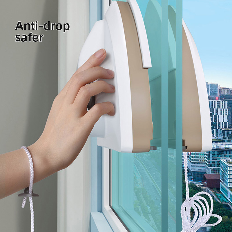 Nuevo limpiador de ventanas especial para el hogar y la Oficina, herramienta de limpieza de ventanas de vidrio magnético, limpiaparabrisas de doble capa con descarga automática de agua