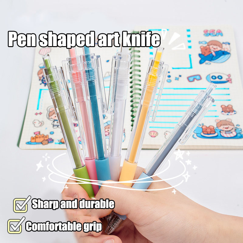 Art Utility Knife Pen Mes Papiersnijder Stickers Scrapbooking Snijgereedschap Express Box Cutter Mes Schoolbenodigdheden Briefpapier