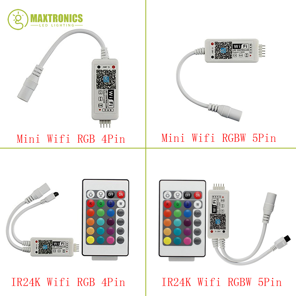Magische home DC12V-24V bluetooth drahtlose wifi controller, rgb/rgbw ir rf led controller für 5050 ws2811 ws2812b pixel led streifen