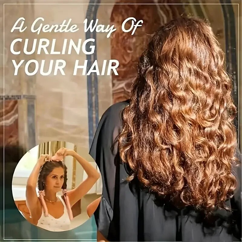 Heatless Cabelo Curling Stick, Headband Set Com Hairpin, Preguiçoso Encrespador, Esponja De Espuma, Sem Calor, Encrespador De Cabelo, 163, 4
