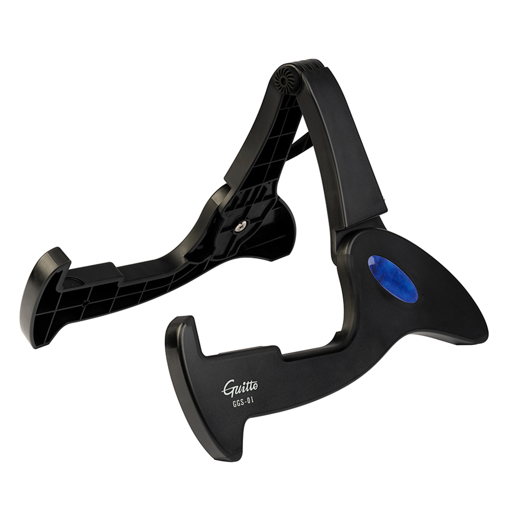 JOYO Guitto Series GGS-01 soporte de guitarra clásico plegable piso viaje soporte en forma de A trípode para guitarra eléctrica/acústica bajo