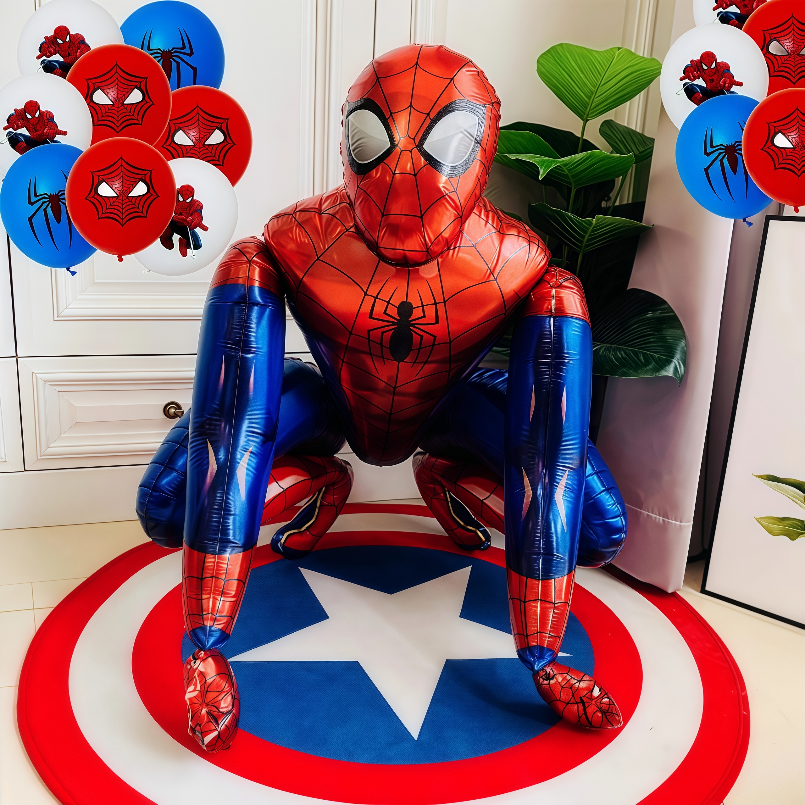3D Spiderman Iron Man Stand Ballon Kind Kleinkind Junge Baby Dusche Geburtstag Party Dekoration Aufgeblasen Luft Globos Party Supplies