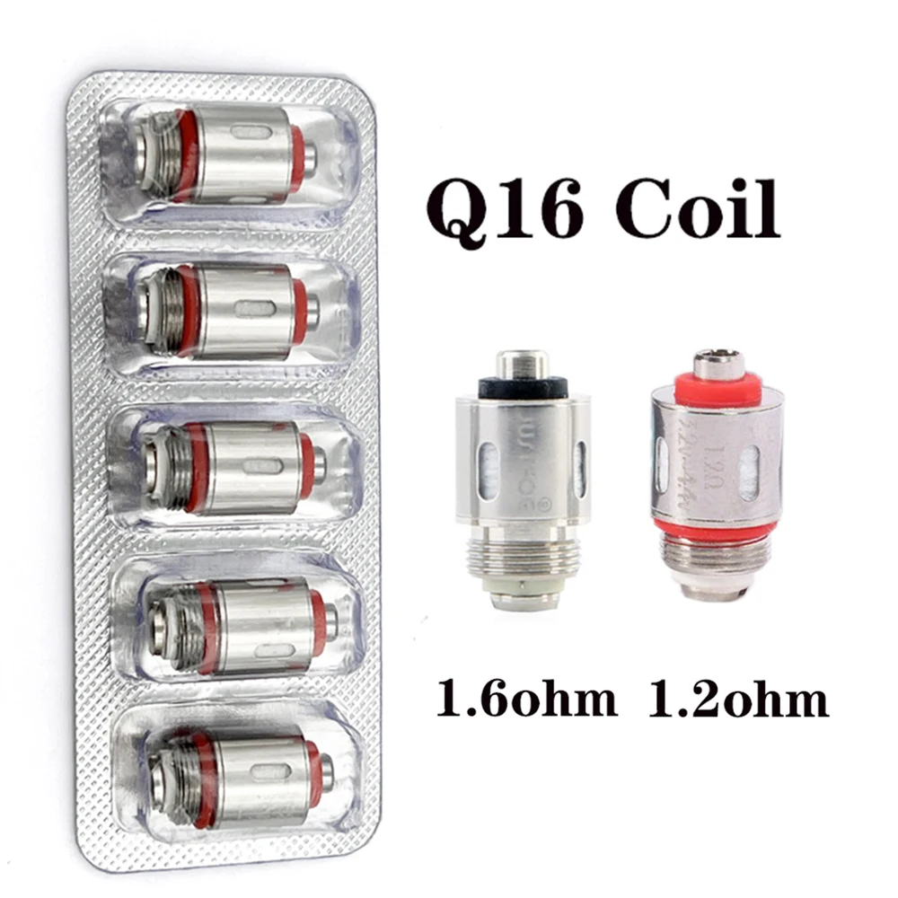 Tête de bobine OEM Q16, 1,2 ohm, 1,6 ohm, adaptée au réservoir Justfog P16A Q16 C14 S14 Q14 Pro P14A Haka Cinx