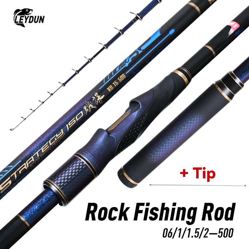 LEYDUN ISO Fishing Rods 500 Buoy Fishing Platform 06 1 1.5 2 Telescopic Surfcasting Spinning Rock Fishing for Coast Sea Fishing