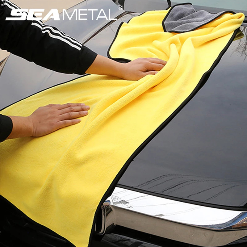 SEAMETAL Hoogwaardige microvezelhanddoek Autowashanddoek Detaillering Reinigingsdoekje Autowasdrogen Handdoek Autoabsorberende schoonmaakproducten