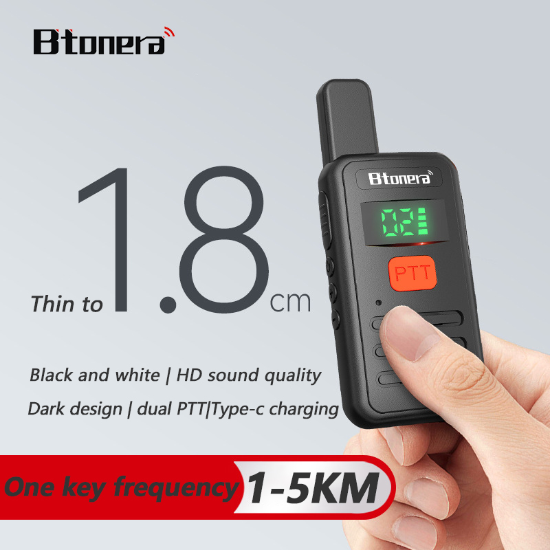 Btonera T1 Mini Walkie Talkie pmr 446 Walkie Talkies Profesionales Largo Alcance mini Radio Wolkie Tokie Walkies de Largo Alcance