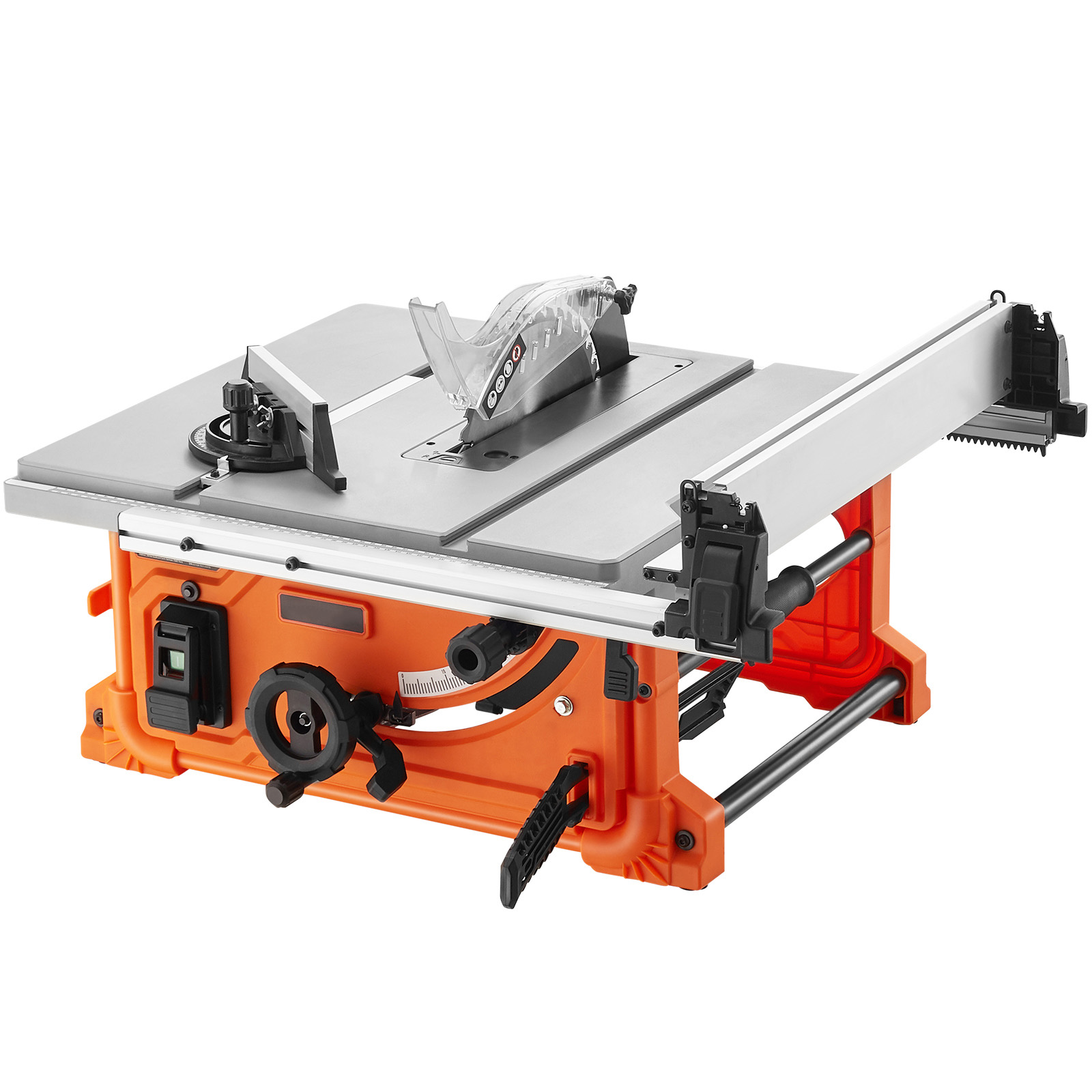 SucceBuy Sierra de mesa de 10 pulgadas, 8 amperios, 25 pulgadas, capacidad máxima de corte, hoja 40T, compacta portátil para el lugar de trabajo, bricolaje, carpintería, fabricación de muebles