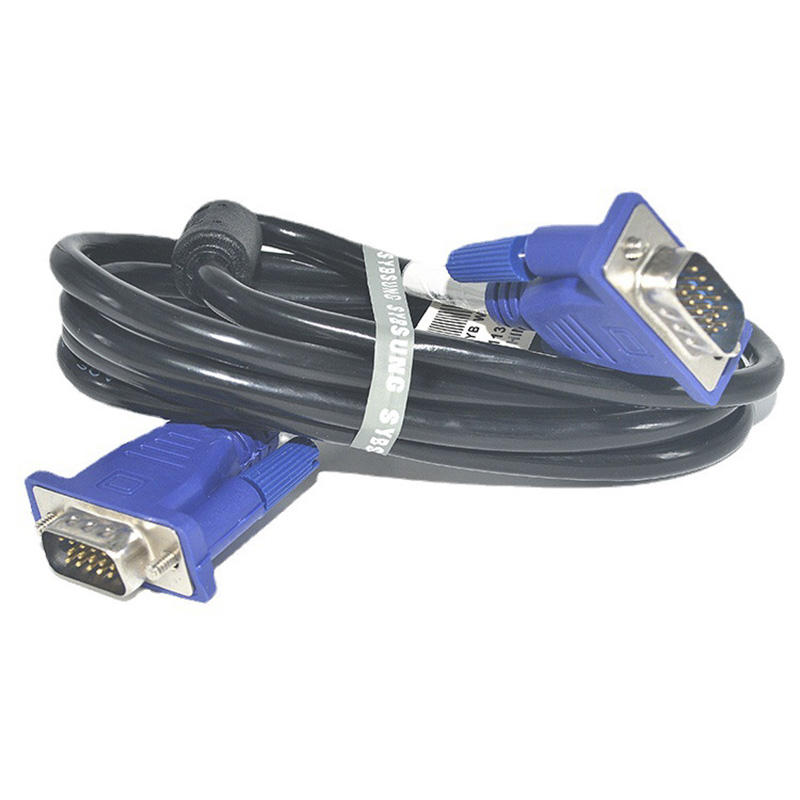 Vga 4 5 kabel männlich zu männlich high-definition computer projektor monitor video datenkabel mit magnet ring