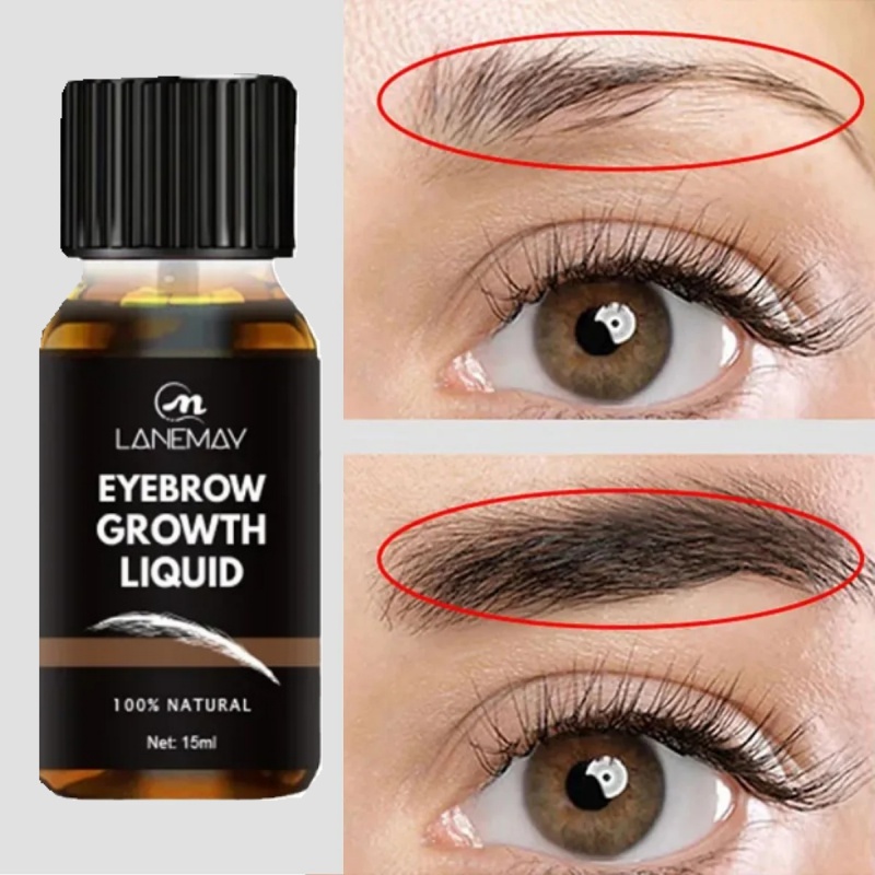 Suero para el crecimiento de pestañas y cejas, tratamiento para el crecimiento rápido de ojos densos y gruesos, previene la caída del cabello dañado, previene la caída del cabello