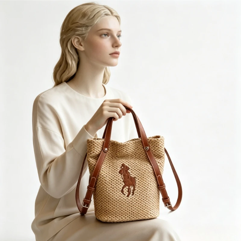 Sac à bandoulière tendance avec logo lettre pour femmes élégantes, grande capacité et fonctionnalité pour les trajets quotidiens