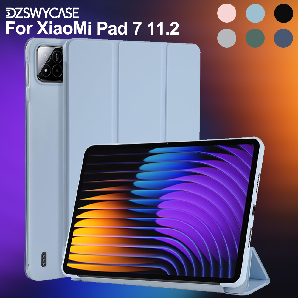 Funda para Xiaomi Pad 7/7 Pro (11,2 pulgadas, 2024), para Xiaomi Pad 8/8 Pro (11,2 pulgadas, 2025) Funda protectora para tableta con soporte triple trasero