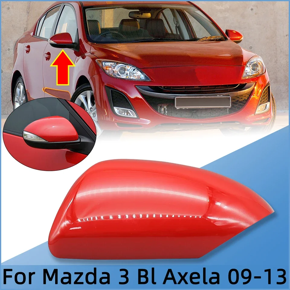 Aksesoris Mobil Penutup Cermin Samping Sayap Cangkang Penutup Cermin Spion untuk Mazda 3 Axela BL 2009 2010 2011 2012 2013 Dilukis