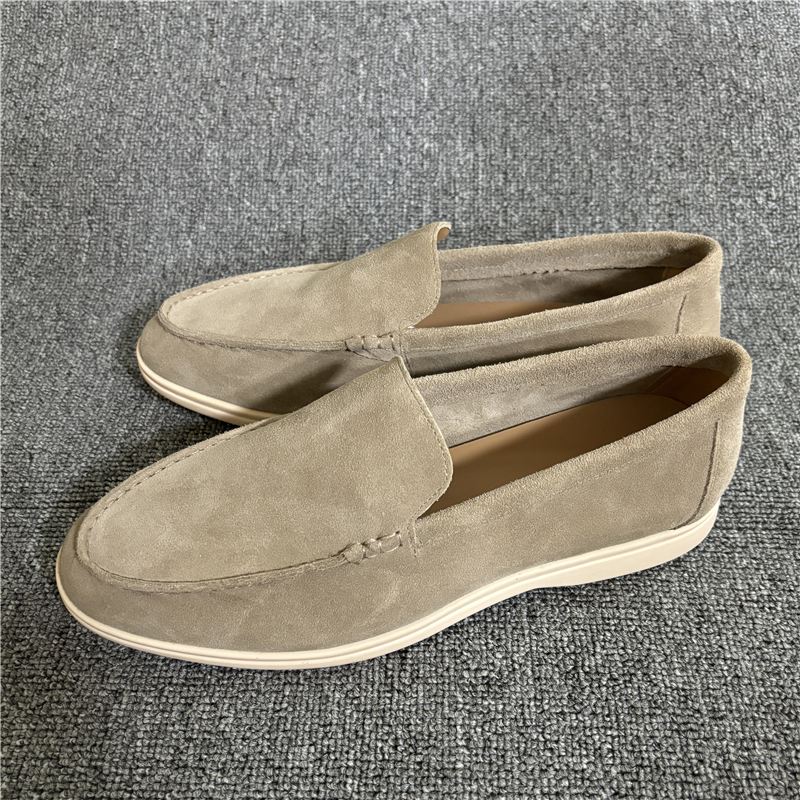 Genuine Leather Men Casual Sneakers Large Size Slip On Loafers Fashion All Match Designer Men Shoes low Heels Luxury Concise New