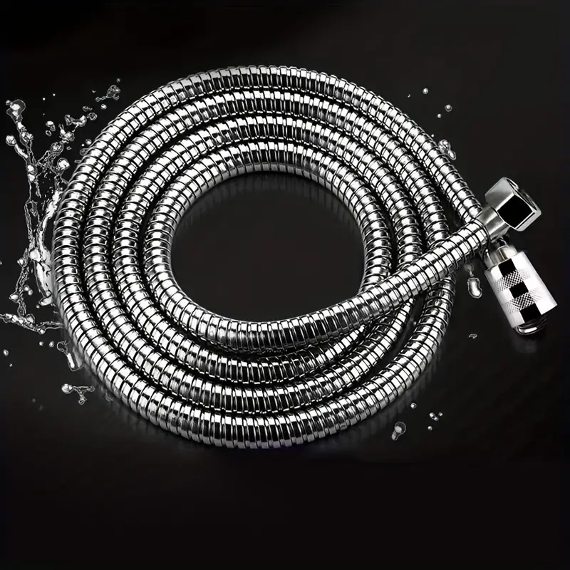 Manguera de ducha de baño, tubo Flexible de acero inoxidable, cabezal de ducha, tubo de plomería para accesorios de baño