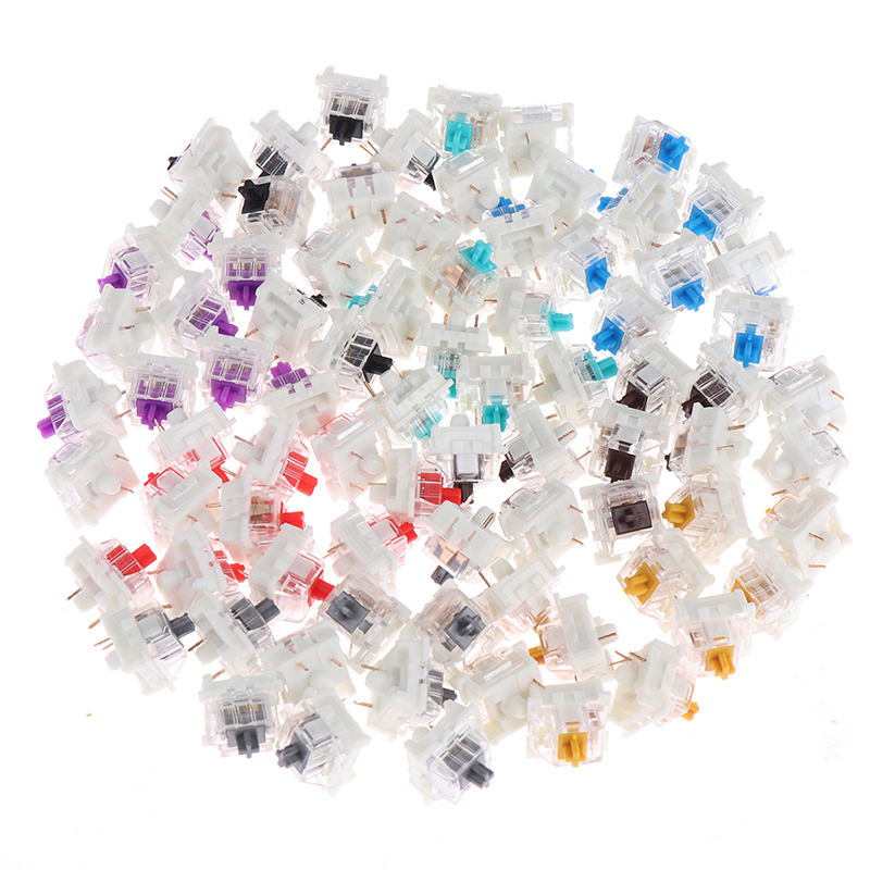 10Pcs/lot 3 pin Outemu Mx Switches Mechanical Keyboard Black Blue Brown Switches Mechanical Keyboard Switch Shaft
