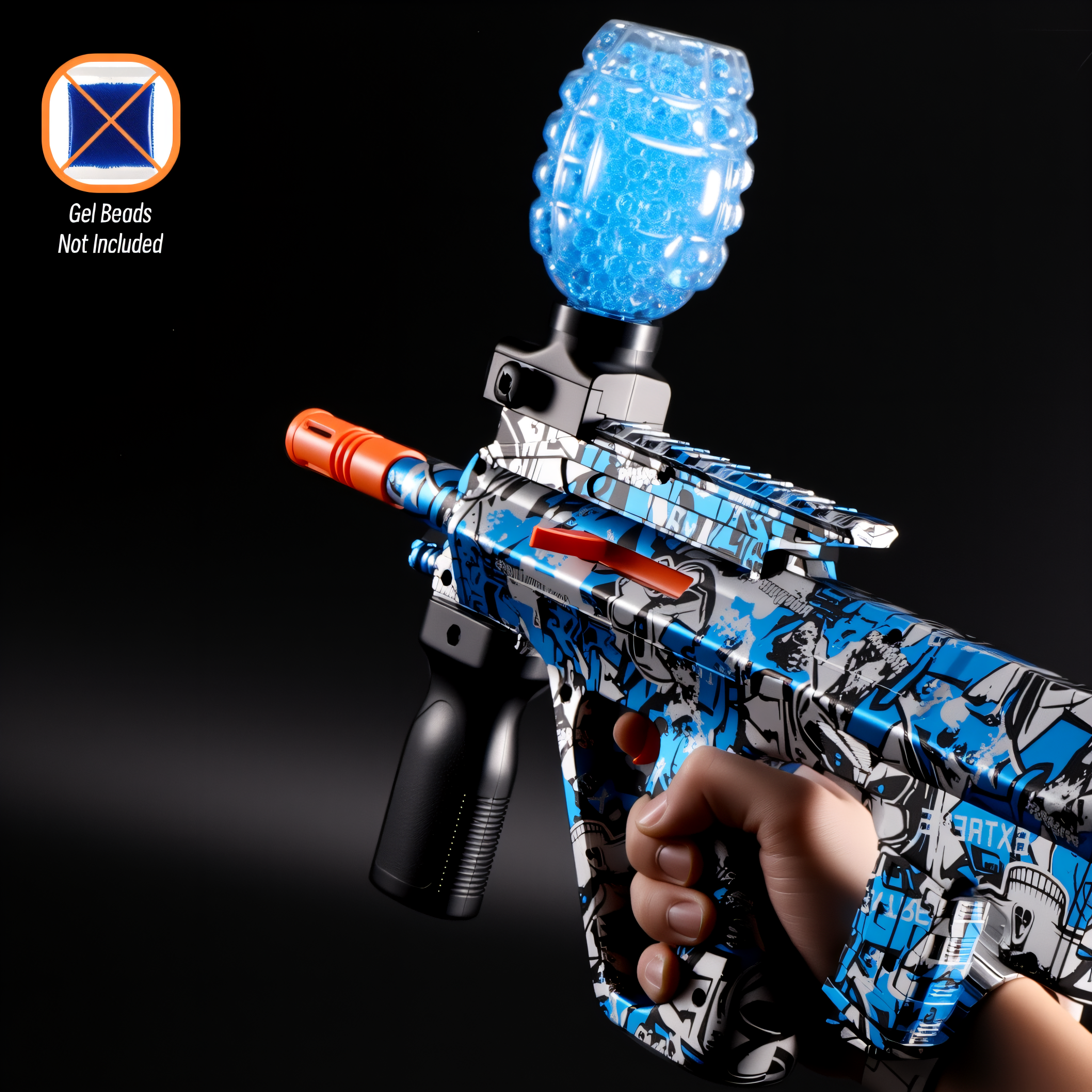 ชุด AUG Gel Ball Blaster - ของเล่นต่อสู้กลางแจ้งแบบชาร์จไฟได้สําหรับวัยรุ่น 14 +, ของขวัญที่สมบูรณ์แบบสําหรับเด็กชายและเด็กหญิง (ไม่รวมลูกปัดเจล)