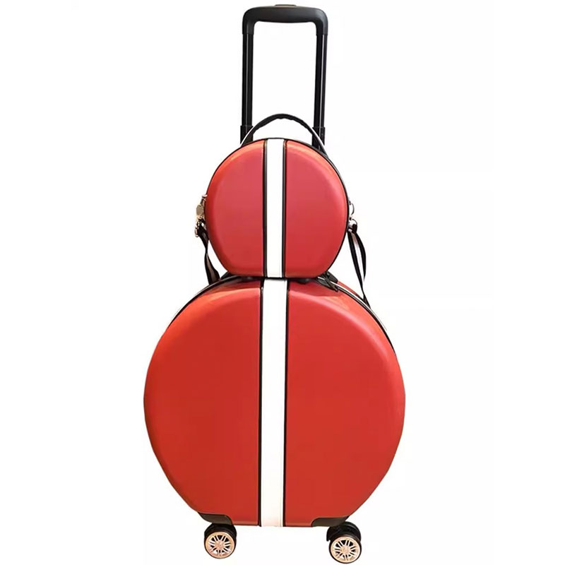 Bolso de hombro para mujer, Maleta redonda de 18 pulgadas, Maleta de viaje ligera con ruedas universales silenciosas, a la moda, 2024