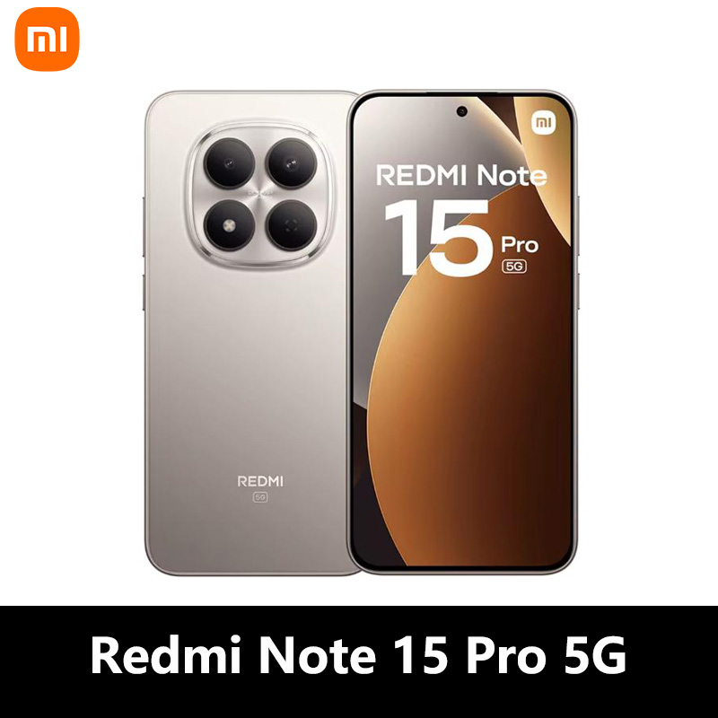 Xiaomi Redmi Note 15 Pro 5G, NFC, Pantalla AMOLED 1.5K CrystalRes de 6,83 pulgadas, 120 Hz, Cámara de 200 MP, Batería de 6580 mAh, IP68