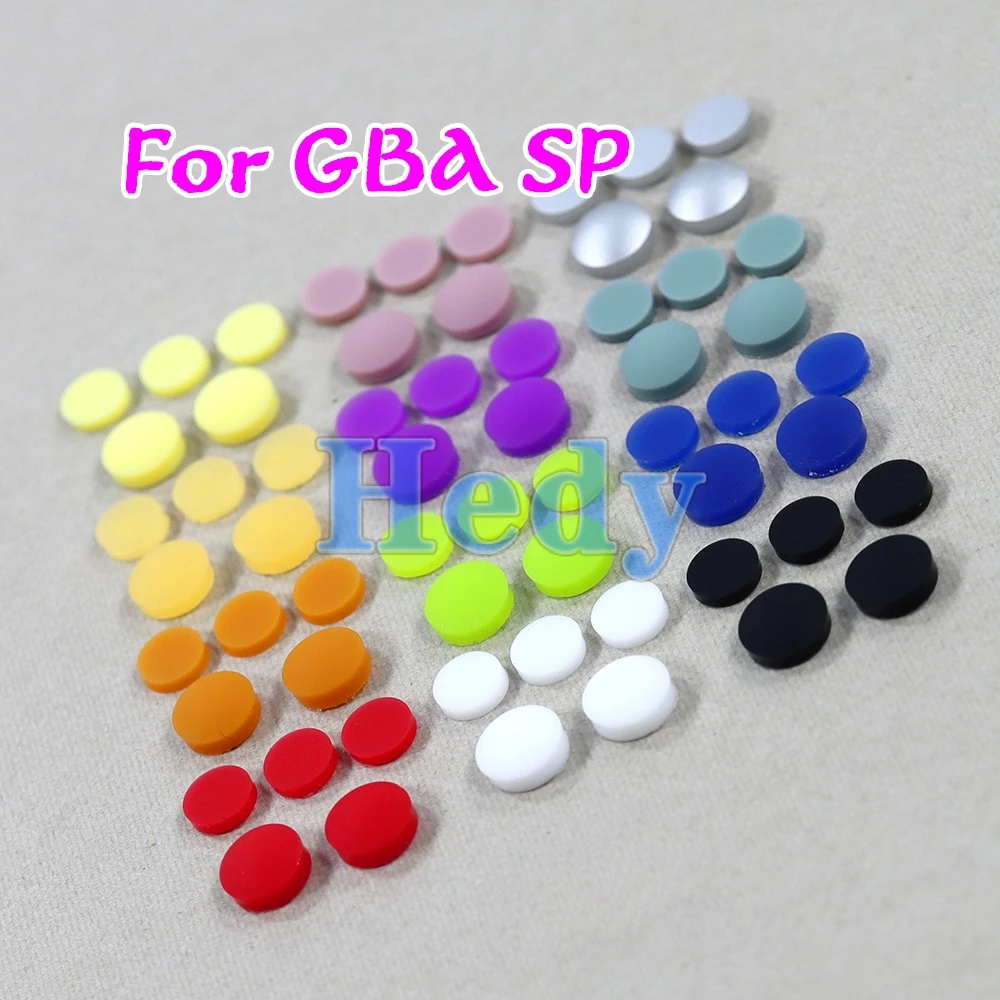 1set For GBA SP Replacement Screw Dust Plug Cover Rubber Plug For Gameboy Advance SP Shell Housing Luminous Rubber