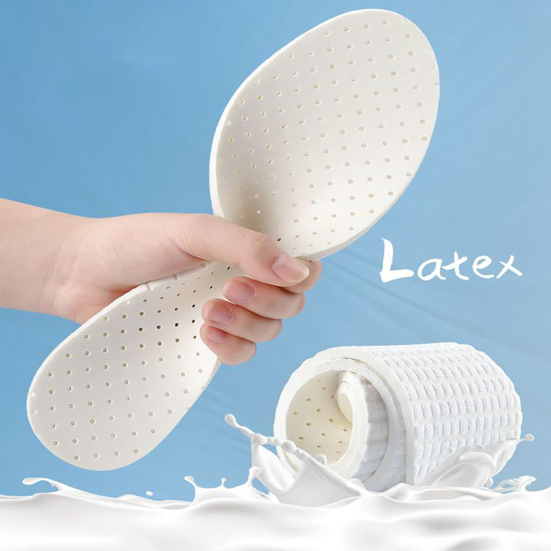 1 par de palmilhas de látex para sapatos almofadas de sapato macio para fasceíte plantar modelos de espuma de memória almofada mulher homem passo na merda palmilha