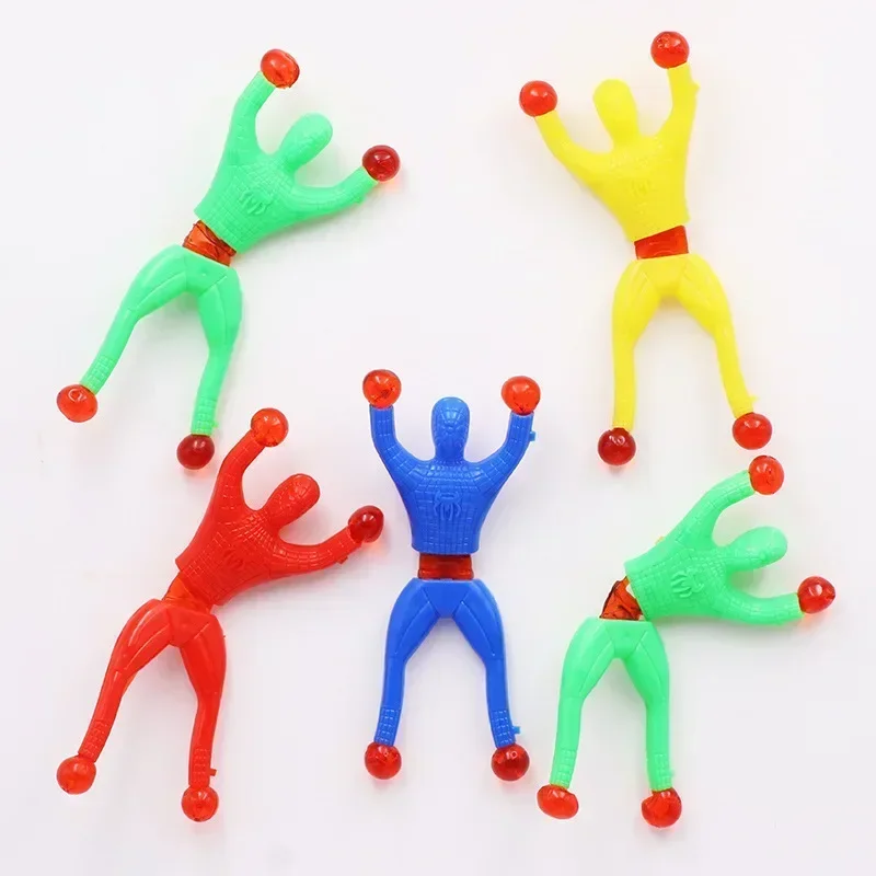 Fenêtre jouet collante pour hommes, 5 à 50 pièces/ensemble, 9cm, avec main collante, 3 jouets de couleur et de plus de plastique, pieds adaptés aux enfants