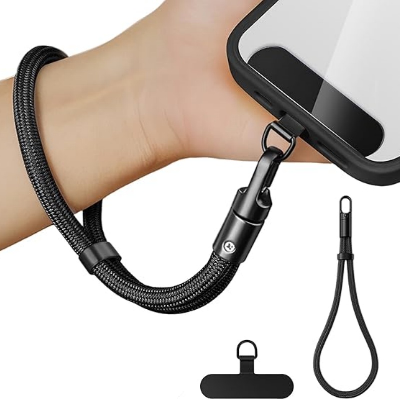 เชือกคล้องโทรศัพท์อเนกประสงค์พร้อมคลิปอัพเกรด Anti-Drop 360 °   สายรัดคอ/ครอสบอดี้แบบหมุนได้สําหรับเคสโทรศัพท์ทุกรุ่น