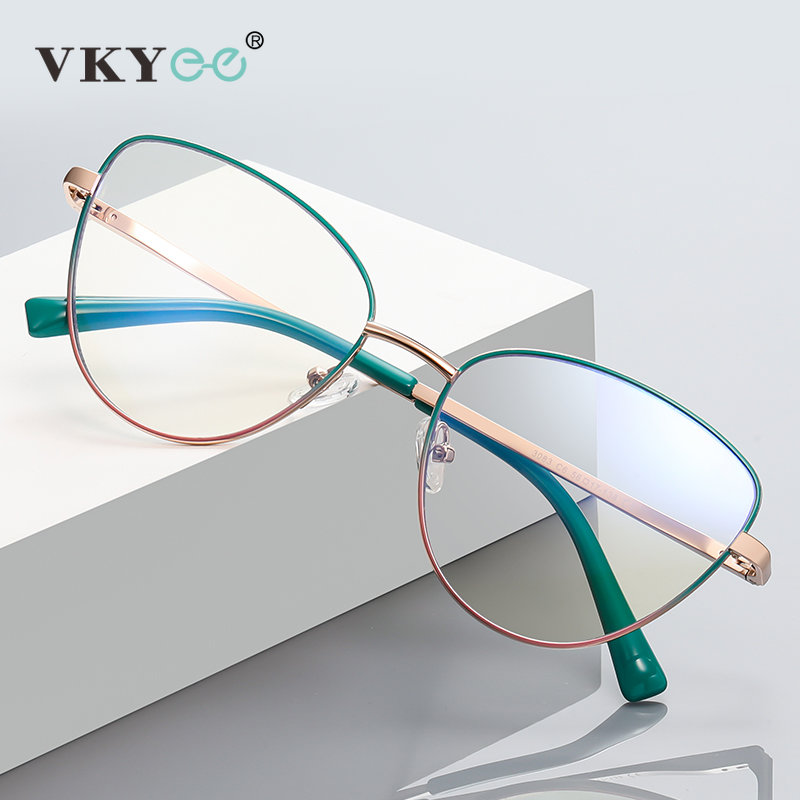 VICKY femmes oeil de chat Prescription lunettes de lecture myopie hypermétropie pour les femmes CR39 Anti lumière bleue optique lunettes cadre 3083