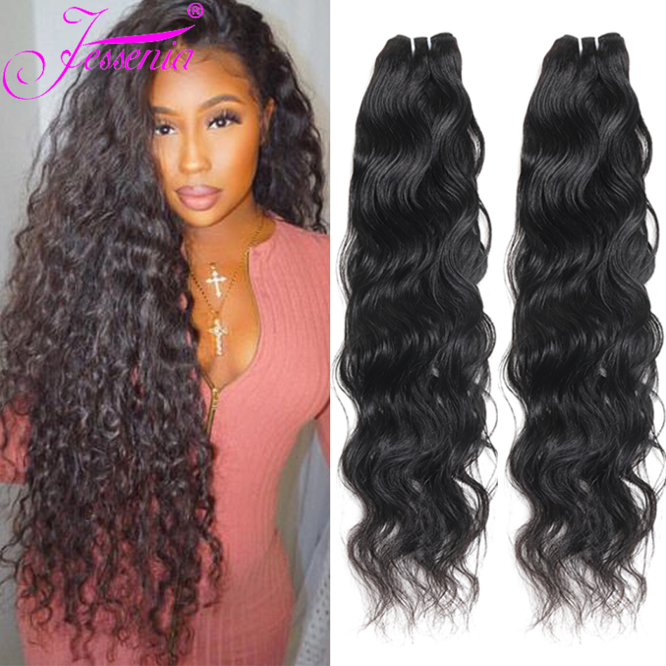 Peruvian Natural Wave ผมรวมกลุ่ม 8-30 นิ้ว Virgin Tissage Human Hair Extensions 3 Bundles Deal ที่ยังไม่ได้เปียกและหยัก