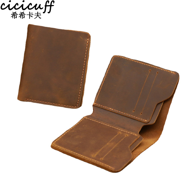 Top lederen herenportemonnee Retro rijbewijs portemonnees voor heren Duurzame lederen Portfel mannelijke Cartera Hombre portemonnee voor heren