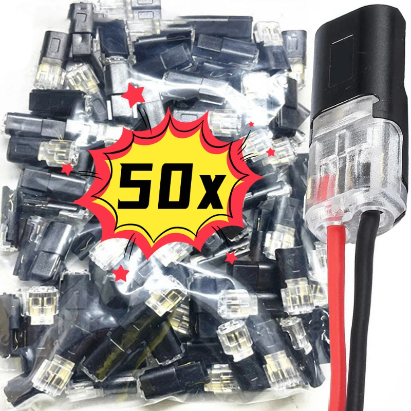 Cable de conector eléctrico impermeable para coche, enchufe de 2 pines, automotriz 1/5/10/20/30/50 unids/set